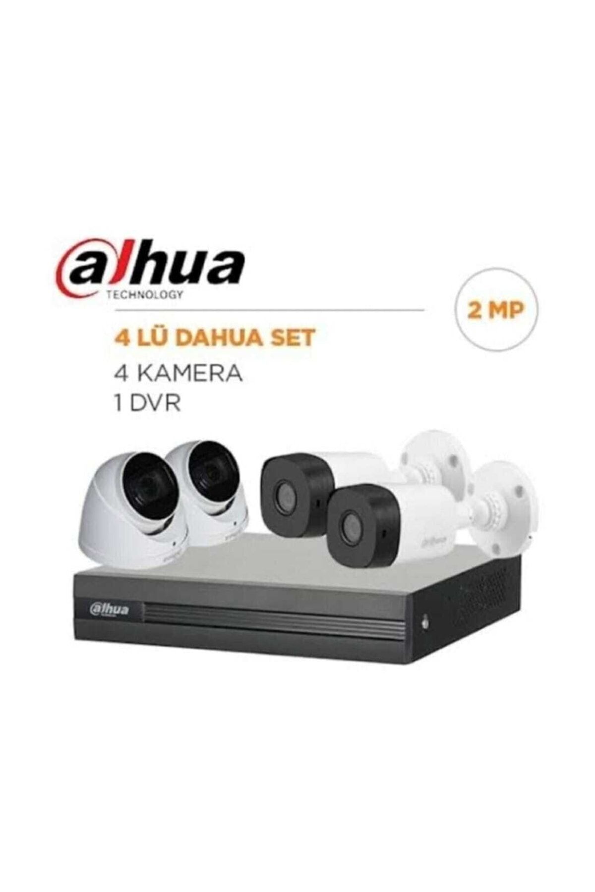 4 Kameralı Güvenlik Kamerası Full Set