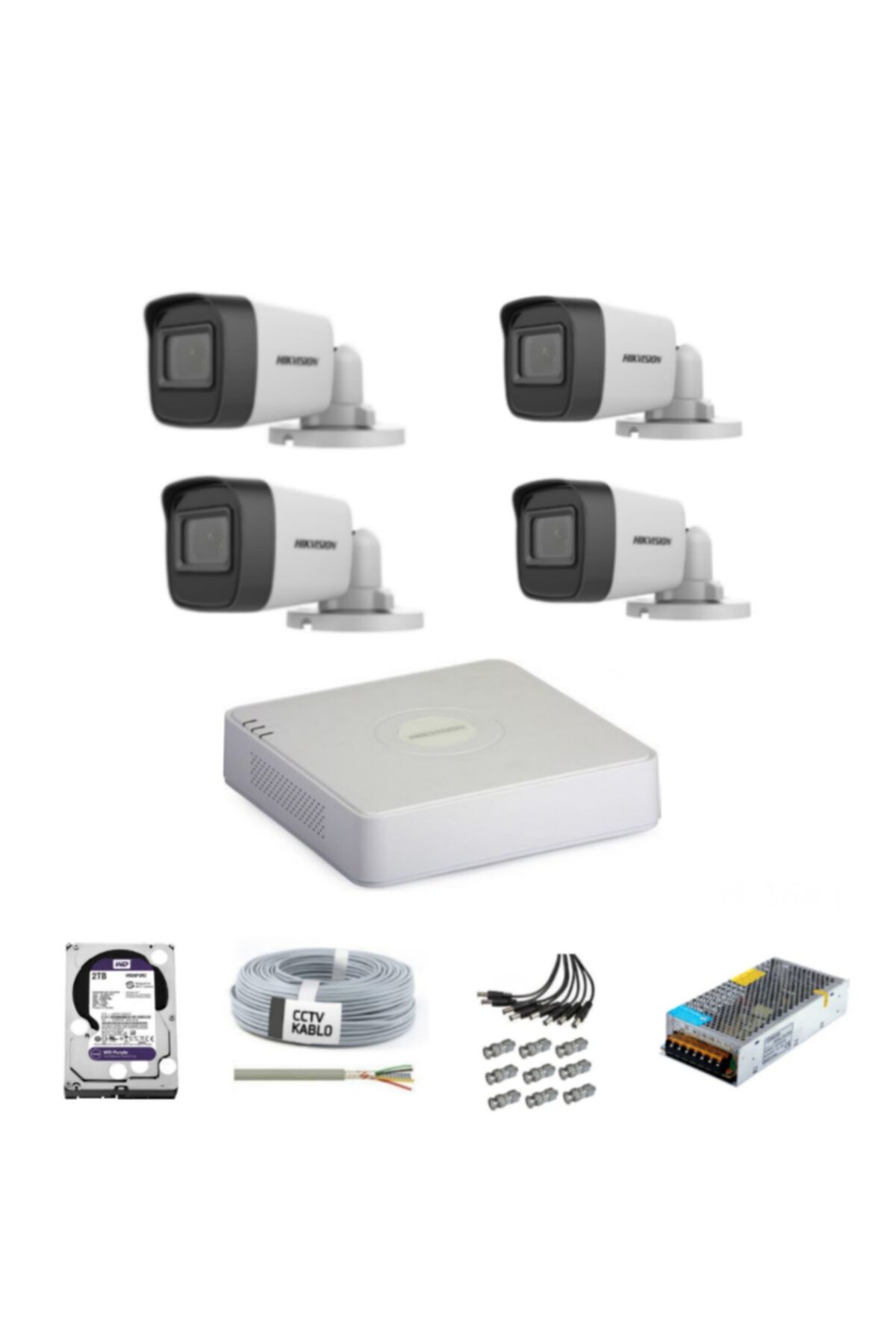 Haikon 4 Kameralı Güvenlik Set