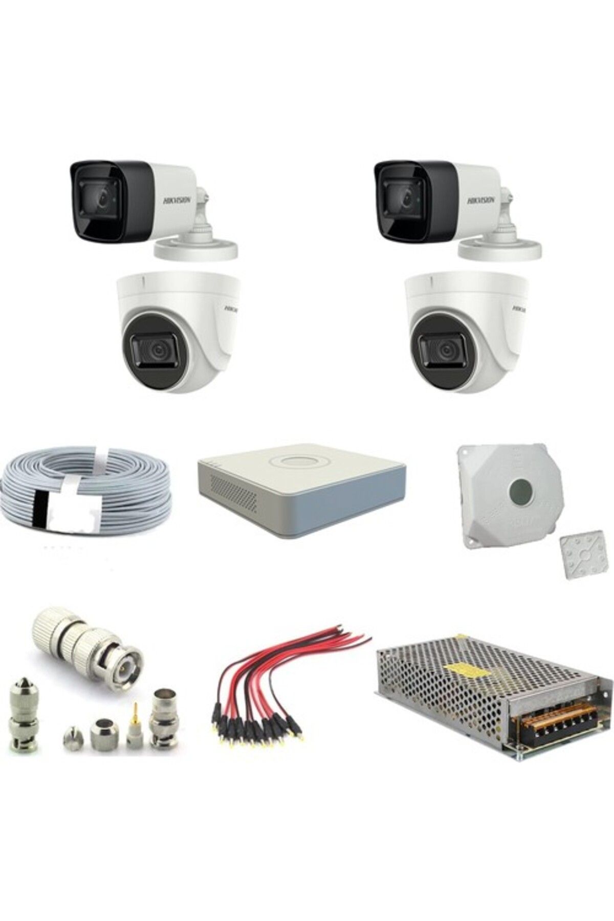 Hikvision 2mp 1080P 4 Adet Fullhd Güvenlik Kamera Seti